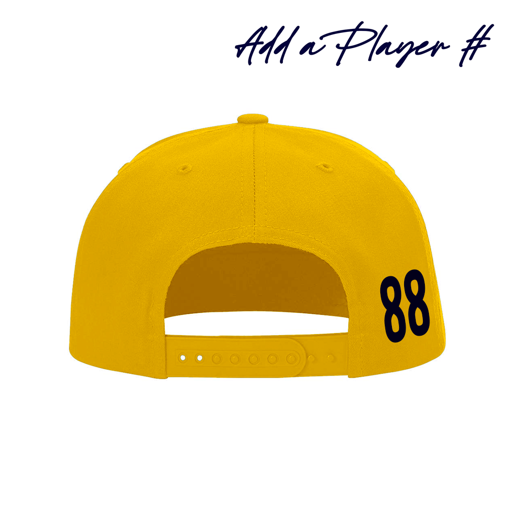 AZ Bobcats + Hatty Ratty™ T-GREY Addition - Flat Bill - Gold