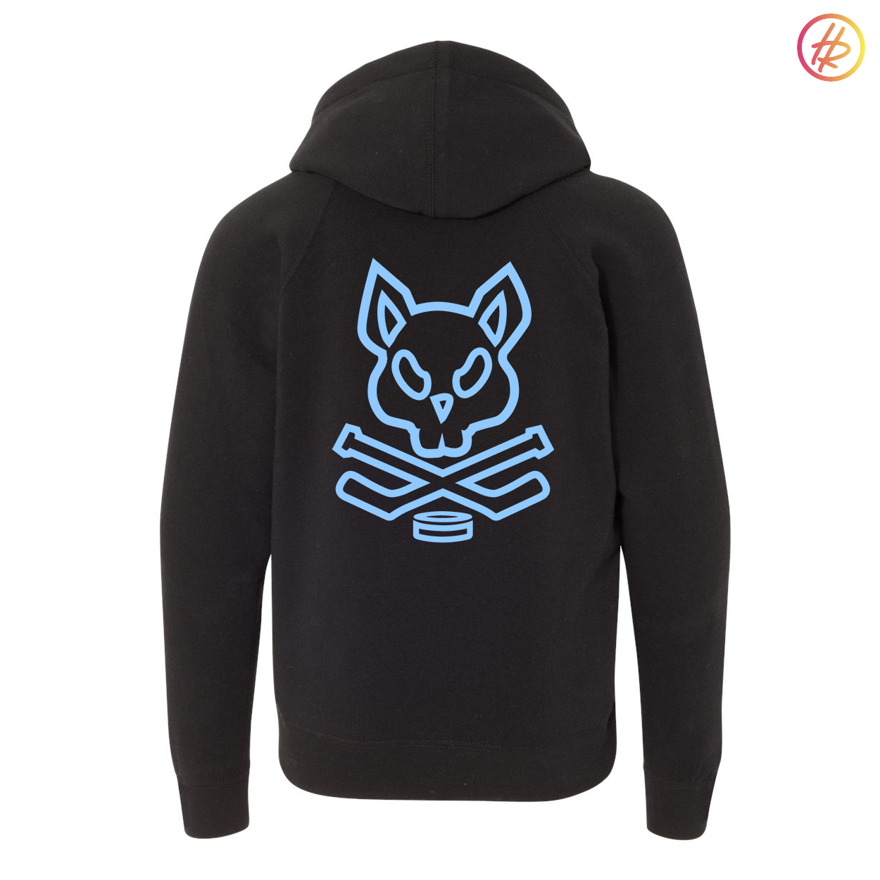 Goldrush + Hatty Ratty - Special Blend Raglan Hoodie - Black - Youth