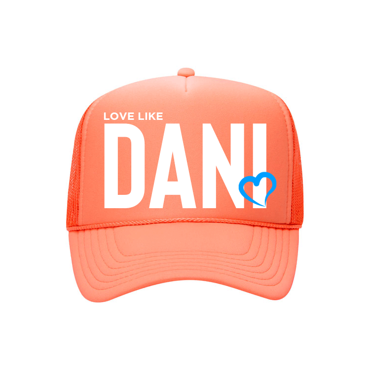 Love Like DANI - Foam Front Trucker - Coral