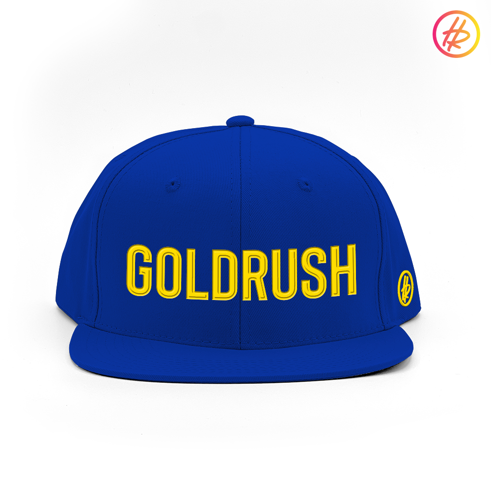 "Goldrush" + Hatty Ratty™ - Flat Bill - Royal - Customizable