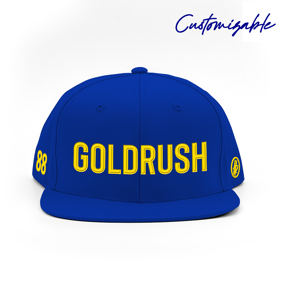 "Goldrush" + Hatty Ratty™ - Flat Bill - Royal - Customizable