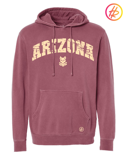 Hatty Rattyโข Arizona Hockey Hoodie - Coyotes Pigment Red - ADULT