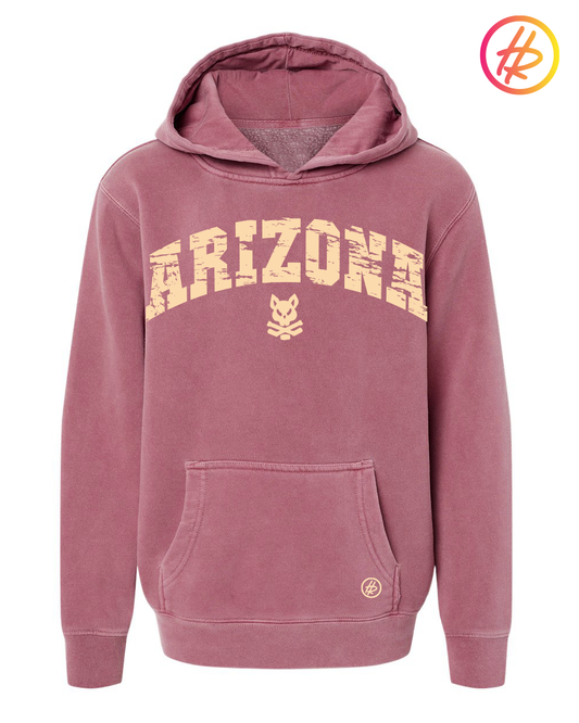 Hatty Rattyโข Arizona Hockey Hoodie - Coyotes Pigment Red - Youth