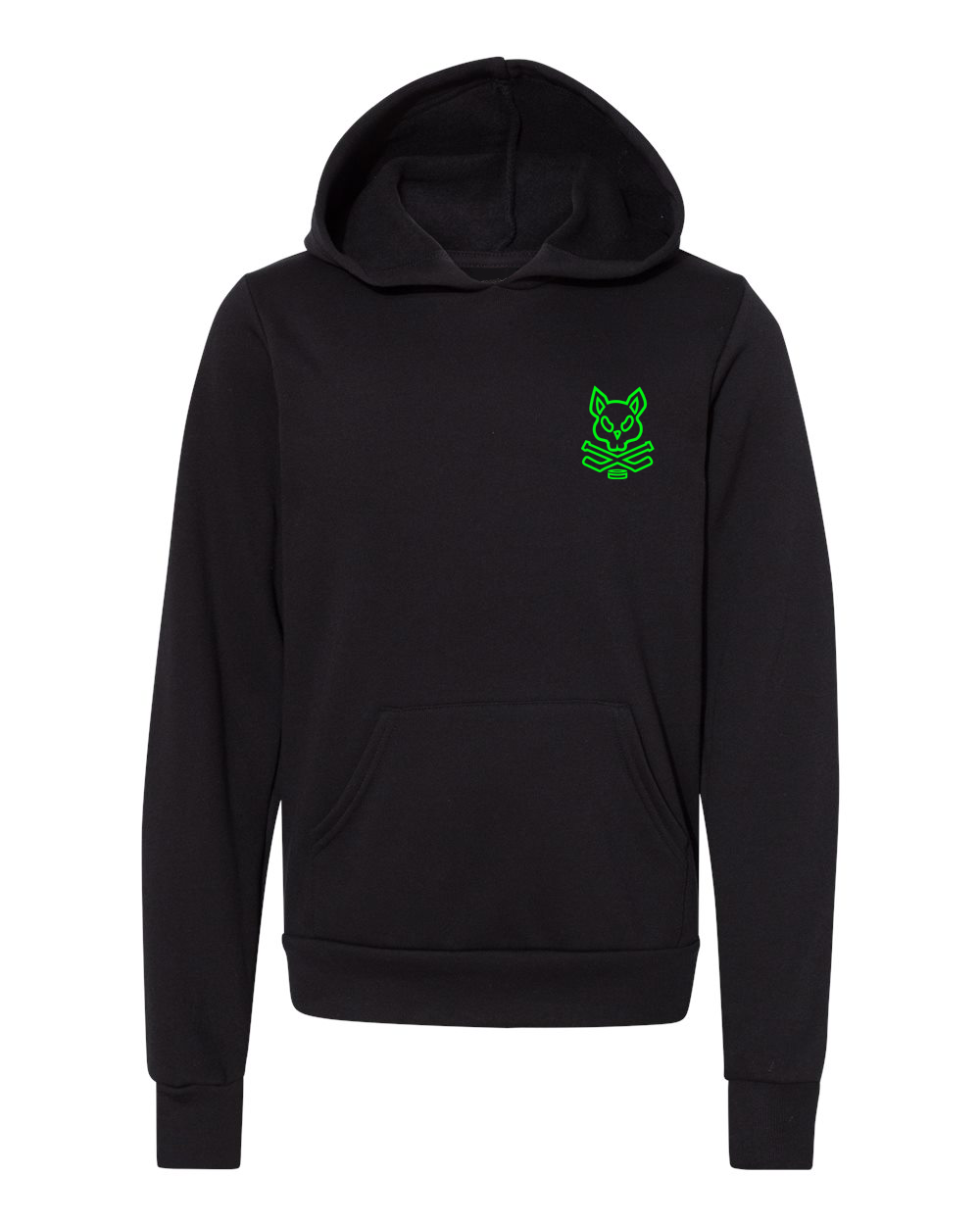 Hatty Ratty™ Hockey Team - Fleece Hoodie - YOUTH - Black