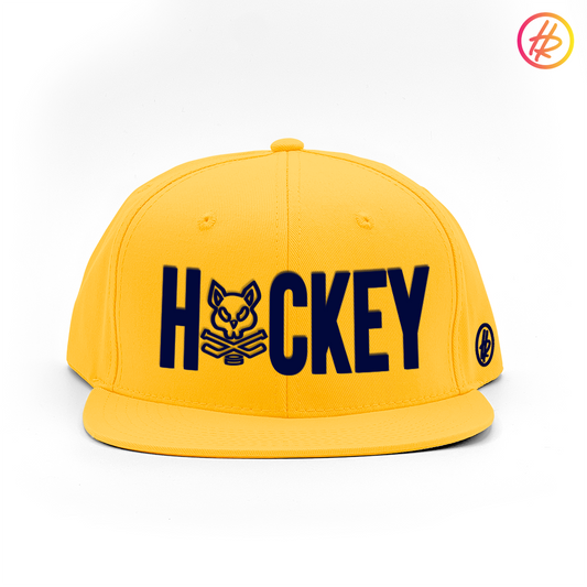 2014 AZ Bobcats + Hatty Ratty™ "HOCKEY" - Flat Bill - Gold