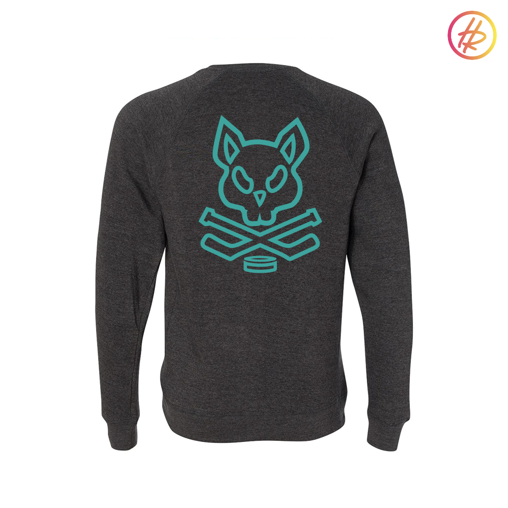 Jr. Sharks + Hatty Ratty - Raglan Crewneck - Adult