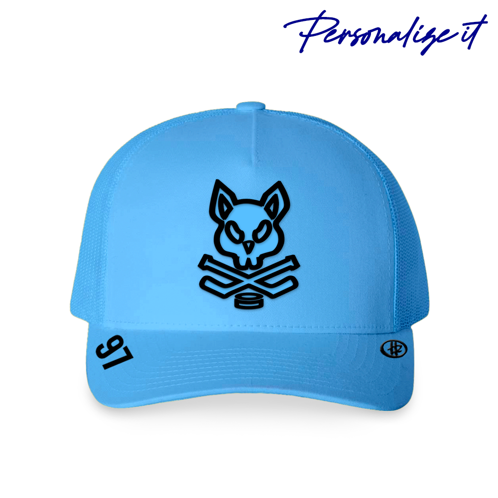Goldrush Girls + Hatty Ratty™ - Mid Profile Trucker - Skyblue - Customizable