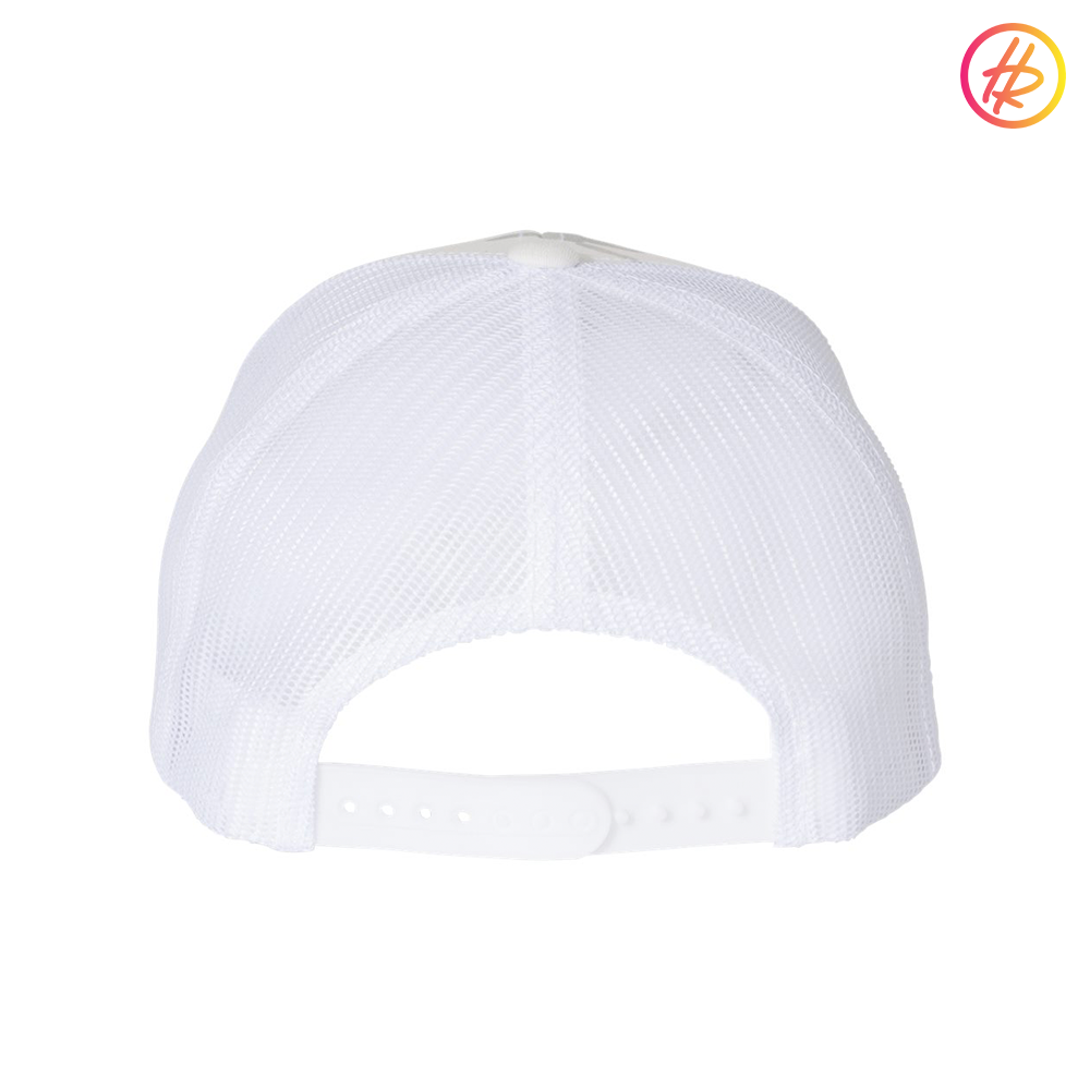 Snow Camo Rink Rat Mid Profile Trucker Hat  - Customizable