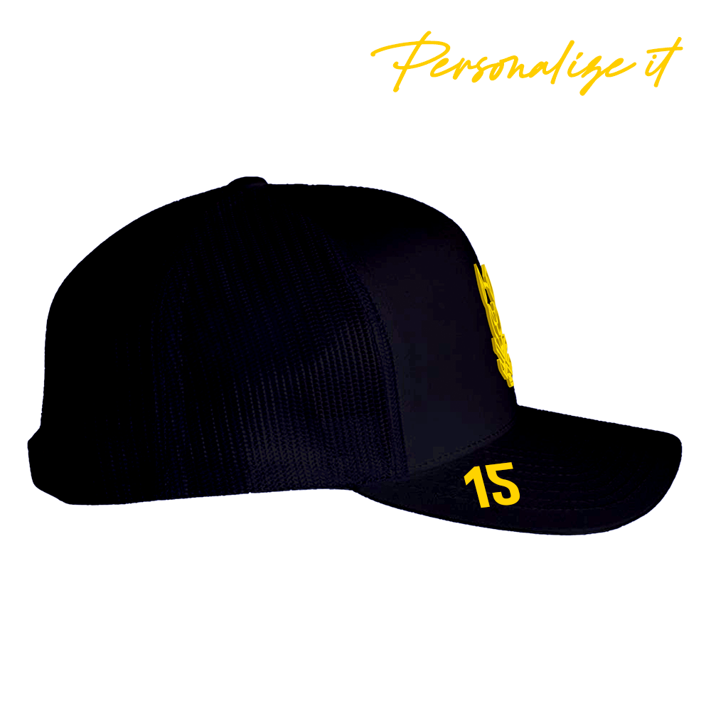 LA LEGENDS + Hatty Ratty™ LA HOCKEY - Mid Profile Trucker - BLACK