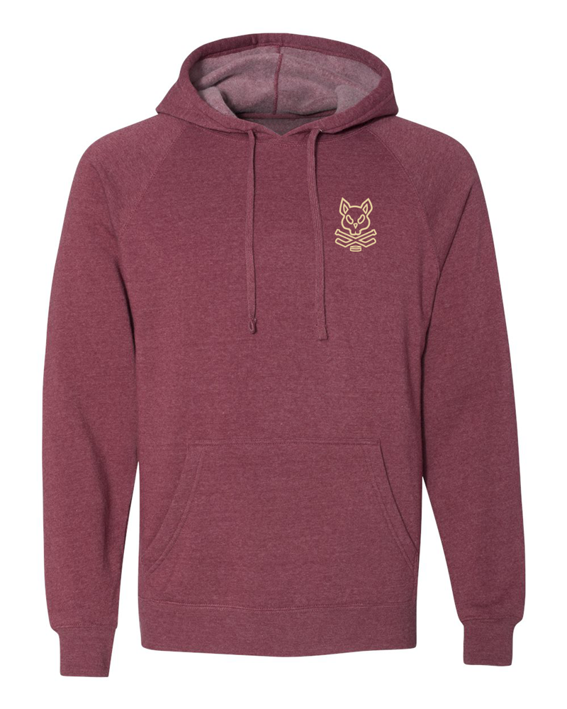 Jr. Coyotes + Hatty Ratty - Raglan Hoodie - Adult