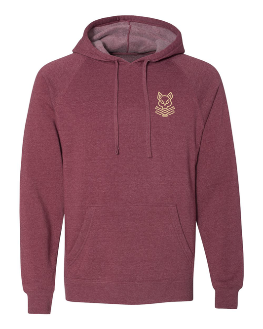 Jr. Coyotes + Hatty Ratty - Raglan Hoodie - Adult