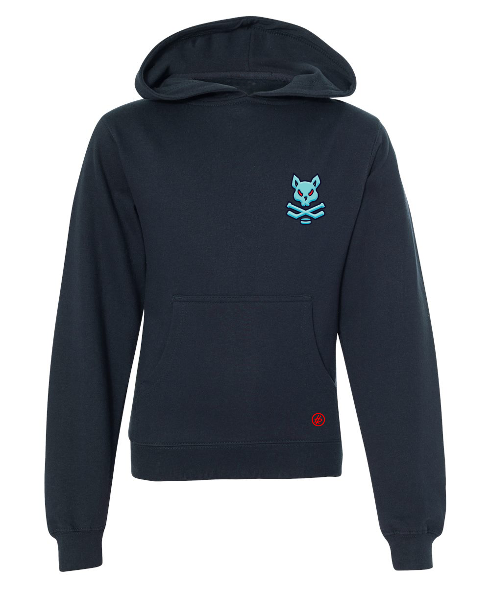 Hatty Ratty™ "CROOKIE" Hockey Team - Fleece Hoodie - YOUTH - Navy