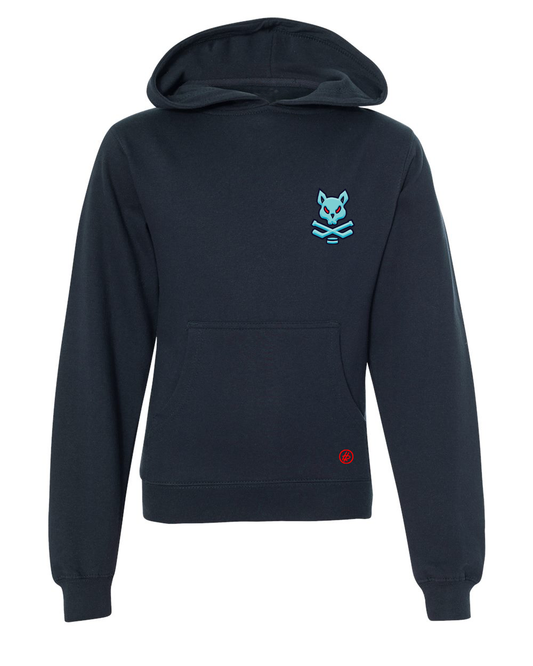 Hatty Ratty™ "CROOKIE" Hockey Team - Fleece Hoodie - YOUTH - Navy