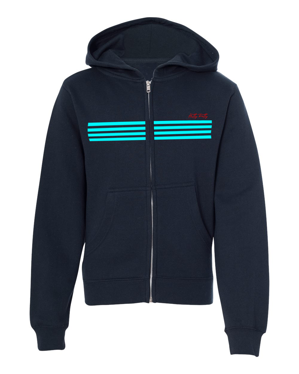 Hatty Ratty™ "CROOKIE" Hockey Team - Fleece Zip-Up - YOUTH - Navy