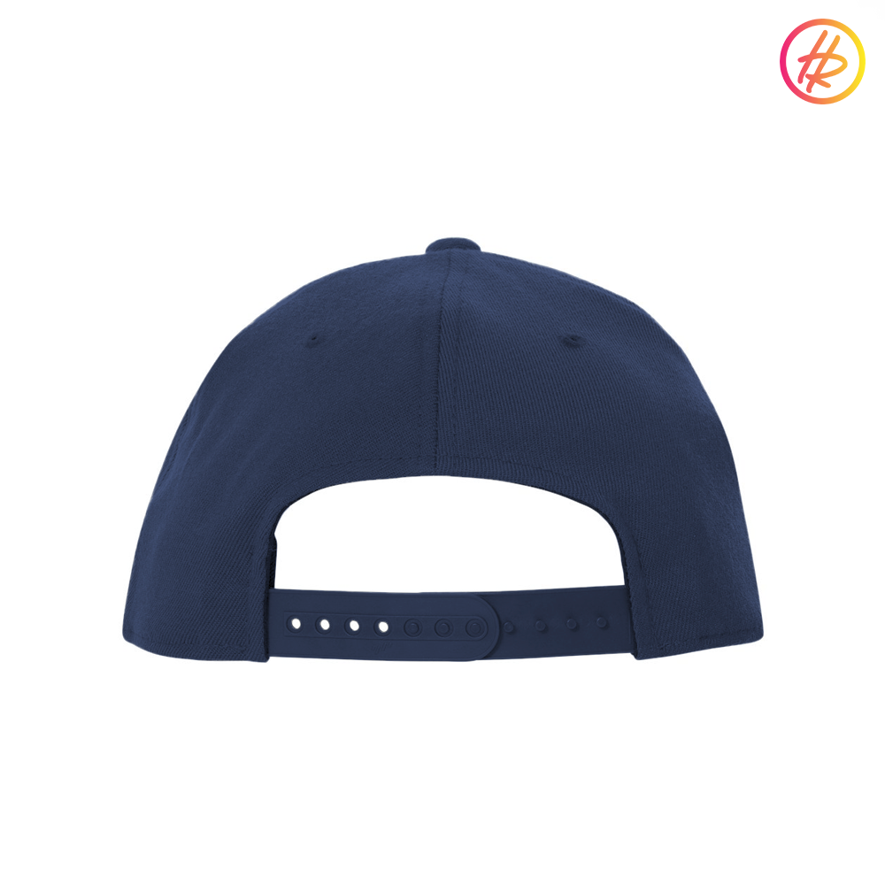 Navy Rink Rat Flat Bill Snapback - Customizable