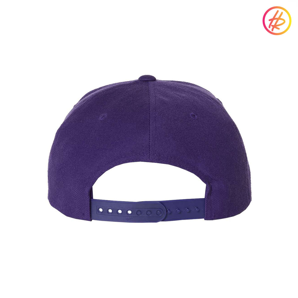 Purple Rink Rat Flat Bill Snapback - Customizable