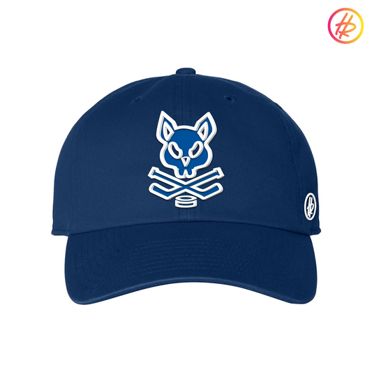 Royal Blue white Rink Rat Hatty Ratty Dad Hat