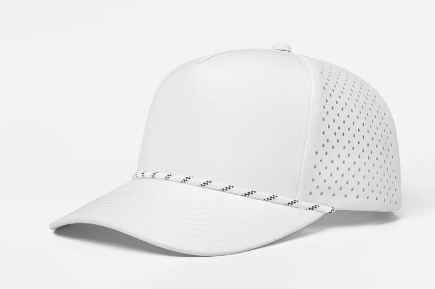 6526P - 5 Panel Laser Performance Golf Rope Hat