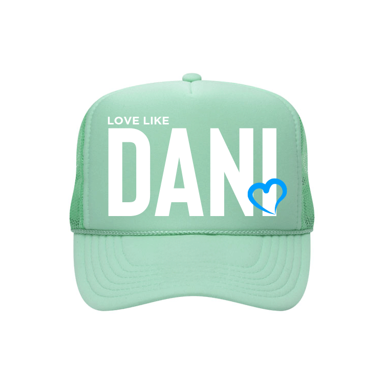 Love Like DANI - Foam Front Trucker - Seafoam