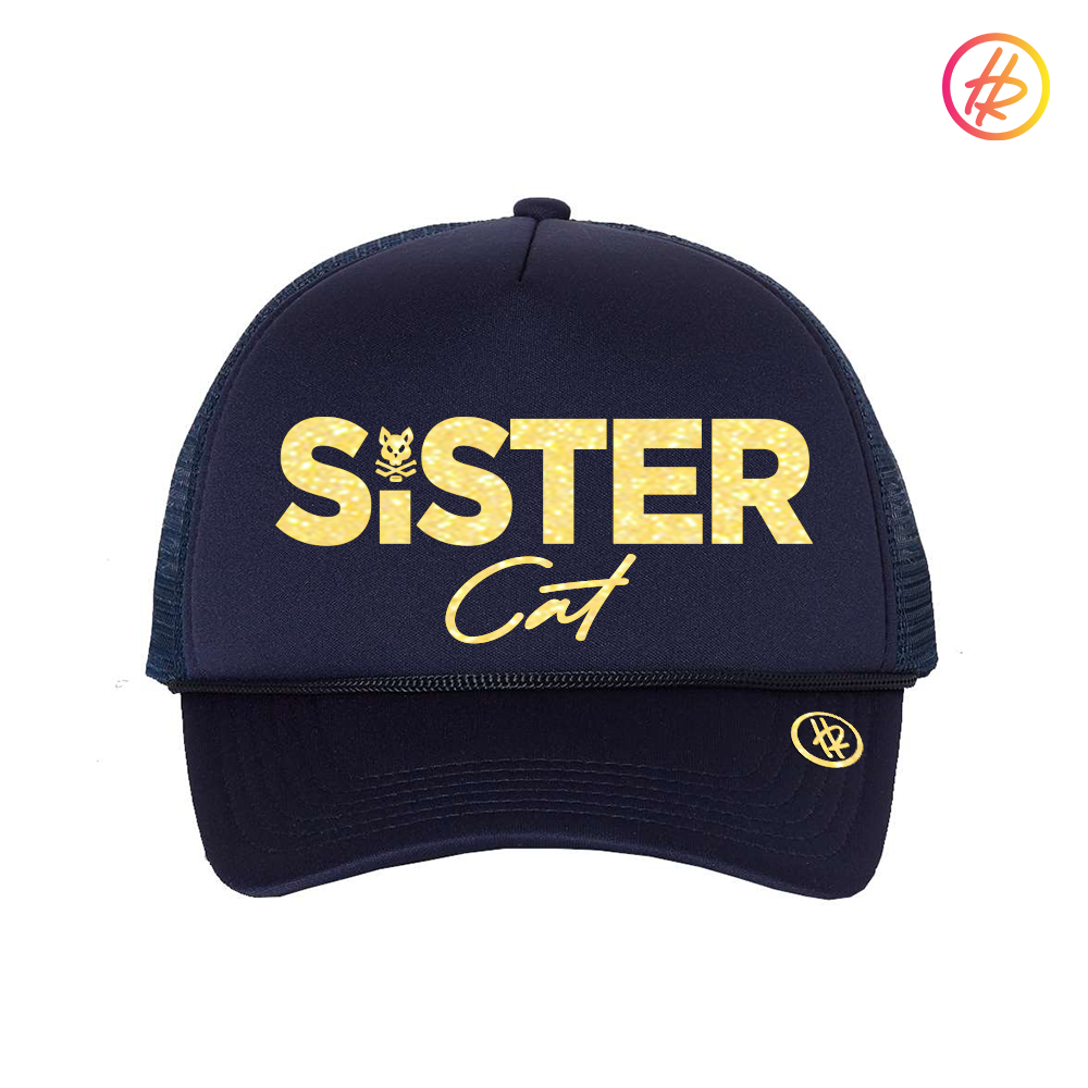 TODDLER - AZ Bobcats + Hatty Ratty™ - Foam Trucker - SISTER CAT - Navy w/Gold
