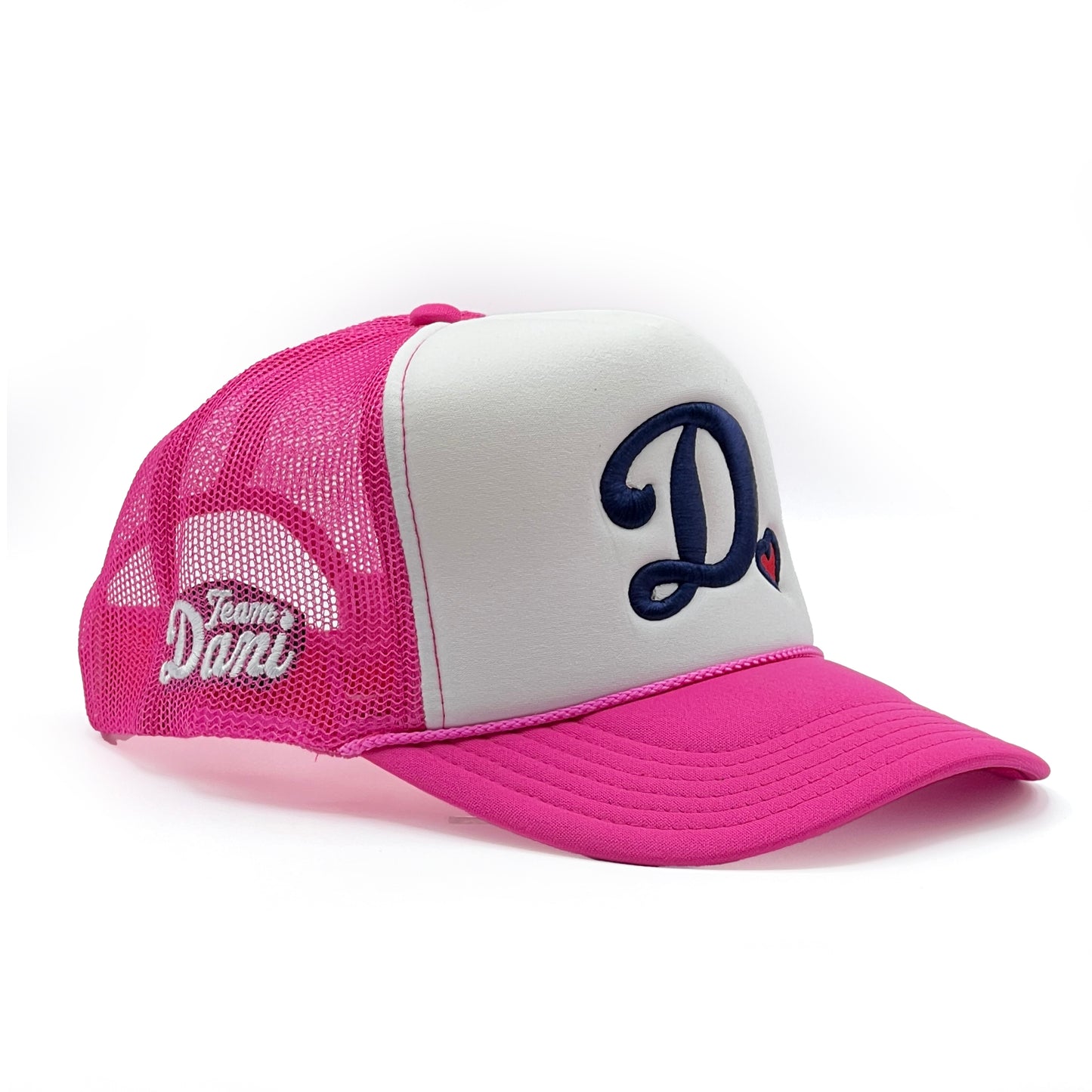 Team Dani - Foam Front Trucker - Neon Pink & White