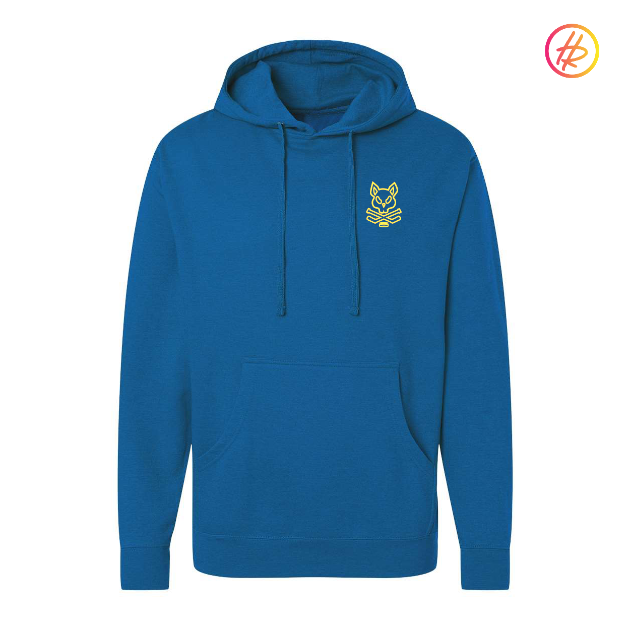 Adult Rink Rat Hoodie - Royal & Yellow