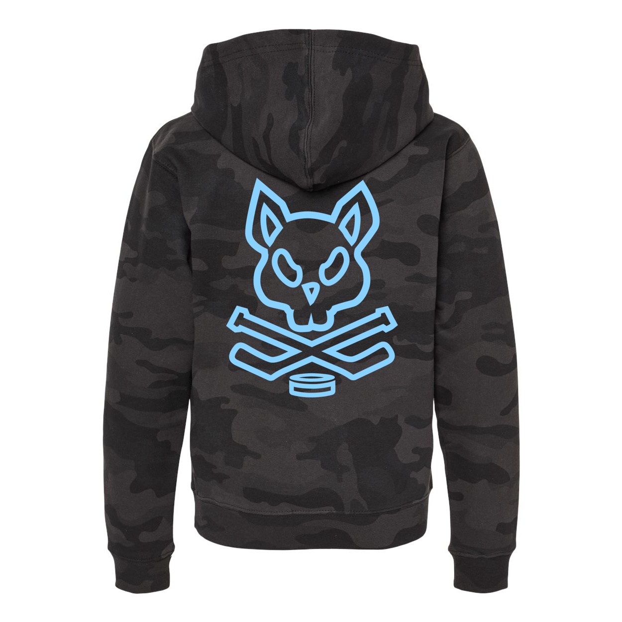 Youth Rink Rat Hoodie - Black Camo