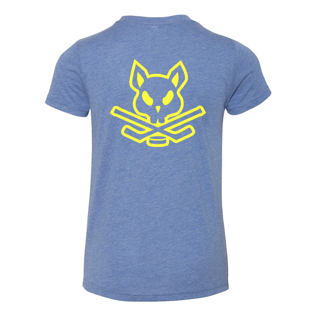 Kids Rink Rat Tee - Sky Blue & Yellow
