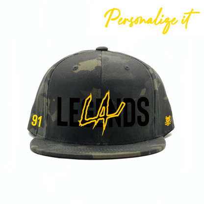 LA HOCKEY LEGENDS + Hatty Ratty™ - Flat Bill - Black Camo