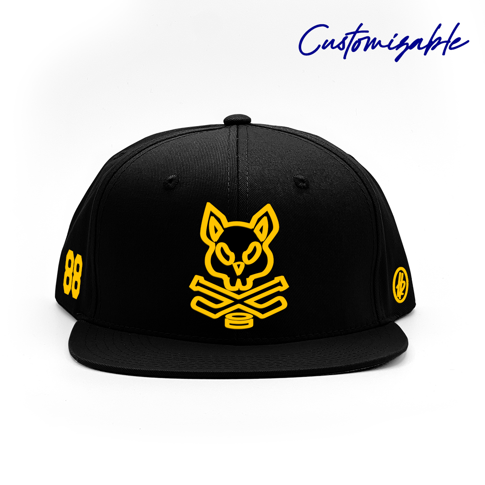 Goldrush + Hatty Ratty™ - Flat Bill - Black - Customizable