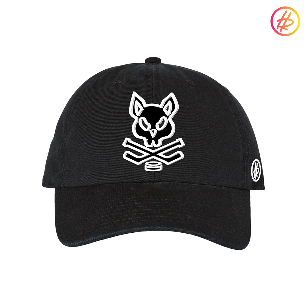 Black Hatty Ratty Rink Rat Dad Hat