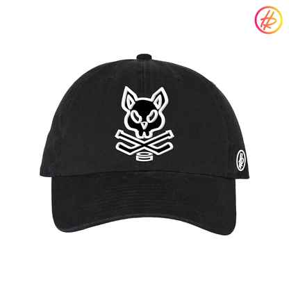 Black Hatty Ratty Rink Rat Dad Hat