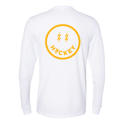 White Long Sleeve Smiley