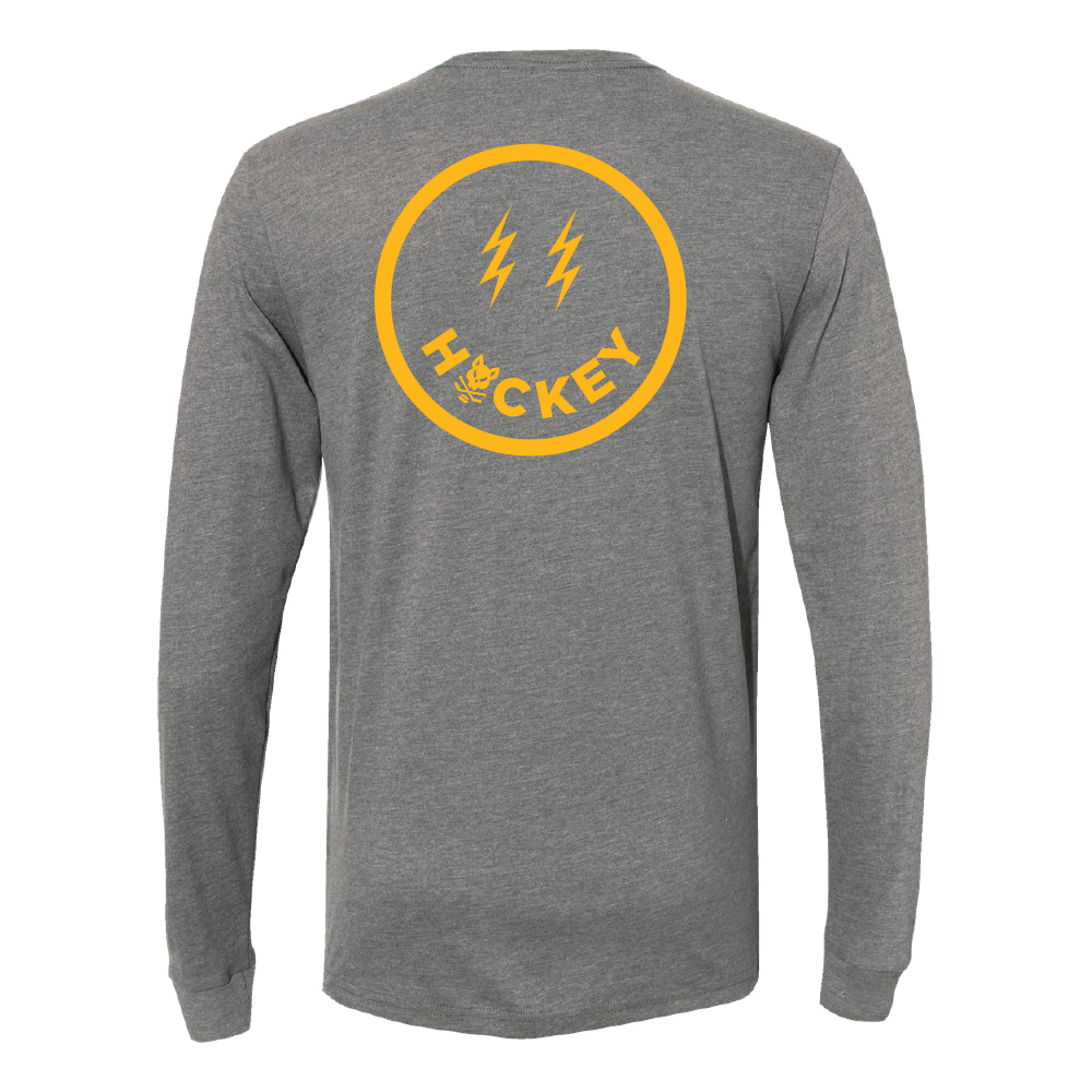 Grey Long Sleeve Smiley