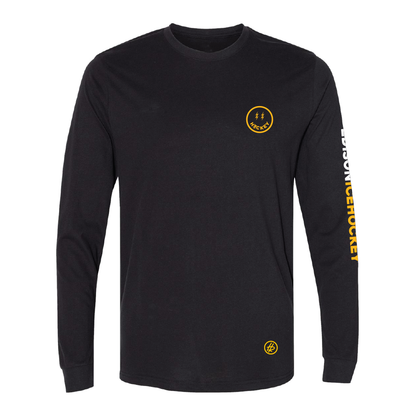 Black Long Sleeve Smiley