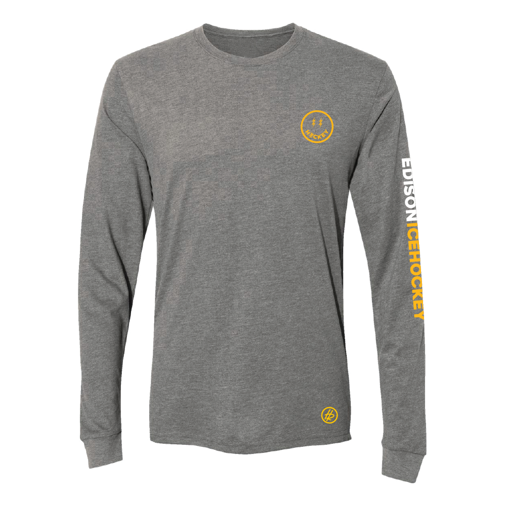 Grey Long Sleeve Smiley