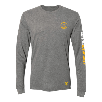 Grey Long Sleeve Smiley