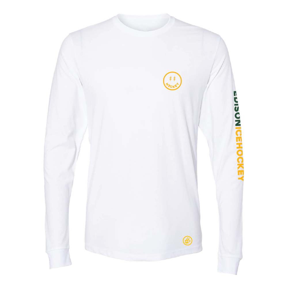 White Long Sleeve Smiley