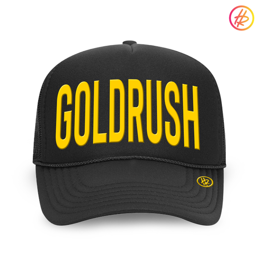 Goldrush + Hatty Ratty™ - Foam Trucker - "GOLDRUSH" - Black Edition