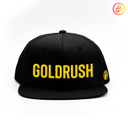 "Goldrush" + Hatty Ratty™ - Flat Bill - Black - Customizable