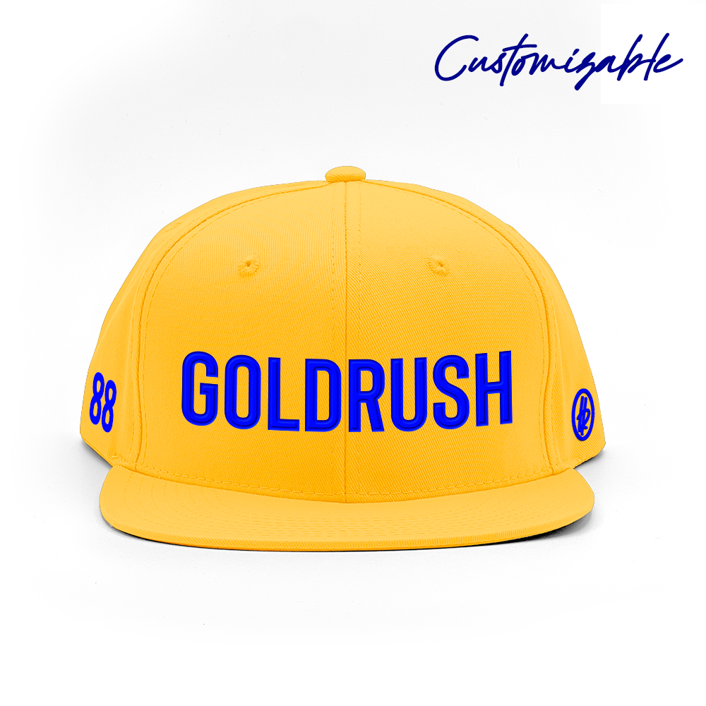 "Goldrush" + Hatty Ratty™ - Flat Bill - Gold - Customizable