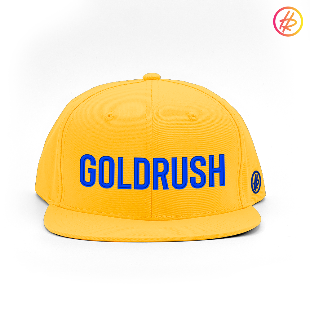 "Goldrush" + Hatty Ratty™ - Flat Bill - Gold - Customizable