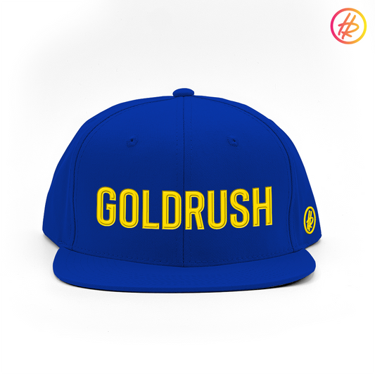 "Goldrush" + Hatty Ratty™ - Flat Bill - Royal - Customizable