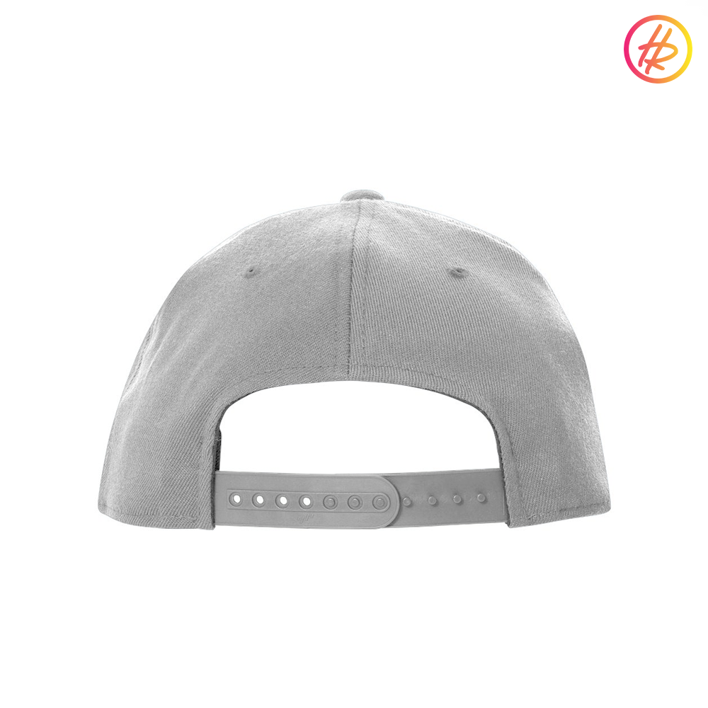 Light Grey Rink Rat Flat Bill Snapback - Customizable