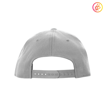 Light Grey Rink Rat Flat Bill Snapback - Customizable