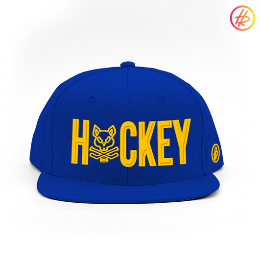 Goldrush + Hatty Ratty™ "HOCKEY" - Flat Bill - Royal