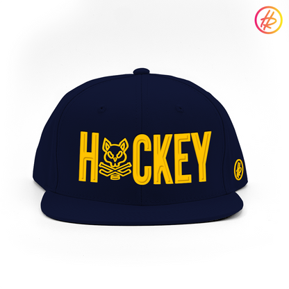 2014 AZ Bobcats + Hatty Ratty™ "HOCKEY" - Flat Bill - Navy