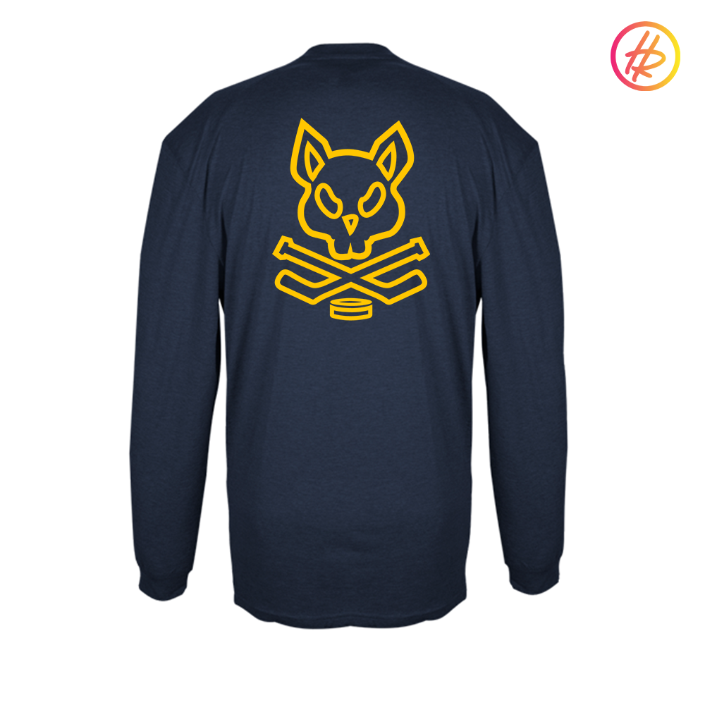 2014 AZ Bobcats + Hatty Ratty - Tri-Blend Performance Long Sleeve Tee - Adult