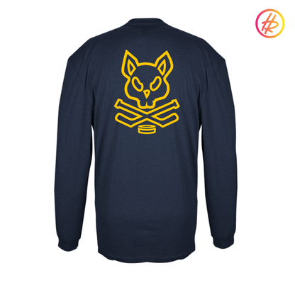 2014 AZ Bobcats + Hatty Ratty - Tri-Blend Performance Long Sleeve Tee - Adult