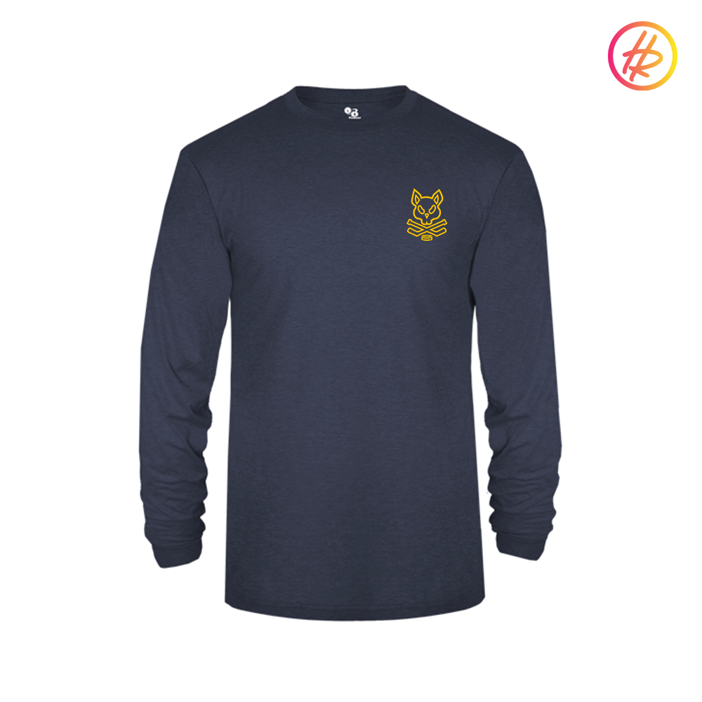 2014 AZ Bobcats + Hatty Ratty - Tri-Blend Performance Long Sleeve Tee - Adult